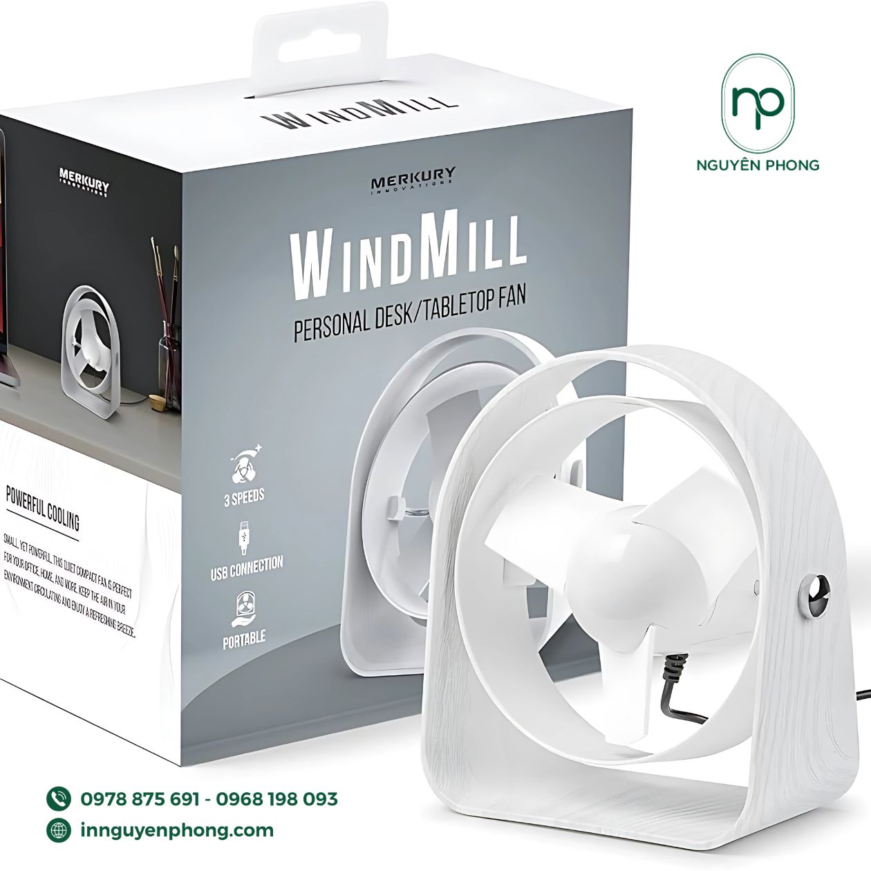 Mẫu hộp giấy đựng quạt mini